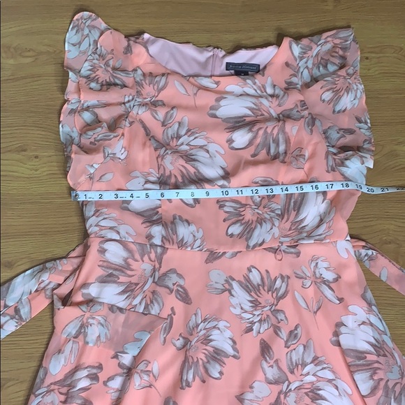 Peach, Tan and Cream Mid-length Dress Size 14 New - Picture 3 of 7